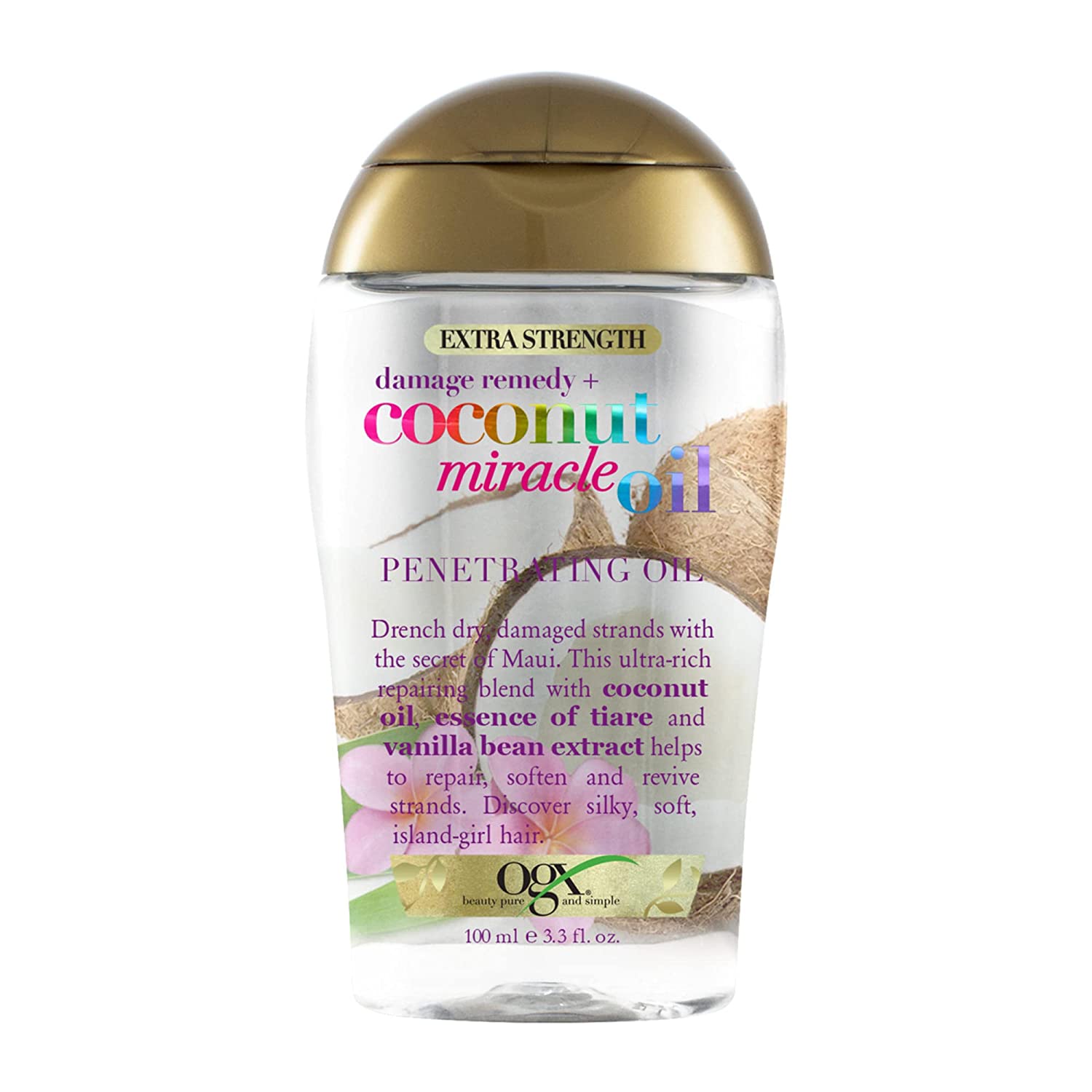 OGX Extra Strength Damage Remedy + Coconut Miracle Oil Penetrating Hair 3.3oz
